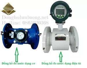 Đồng hồ đo nước dạng cơ và điện từ