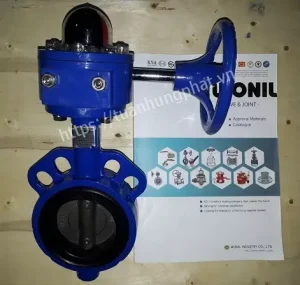 van bướm hàn quốc tay quay DN100