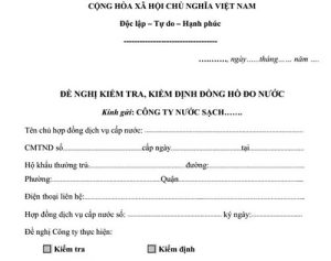 mẫu đơn kiểm định đồng hồ nước dongholuuluong