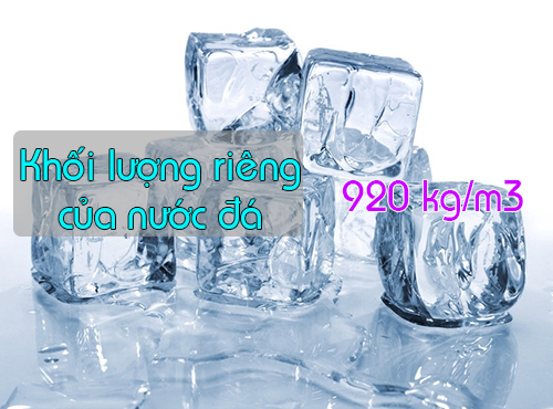 khối lượng riêng của nước đá