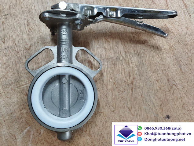 Van bướm inox tay gạt Wonil