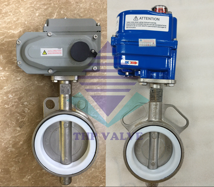 Van bướm inox điều khiển điện 