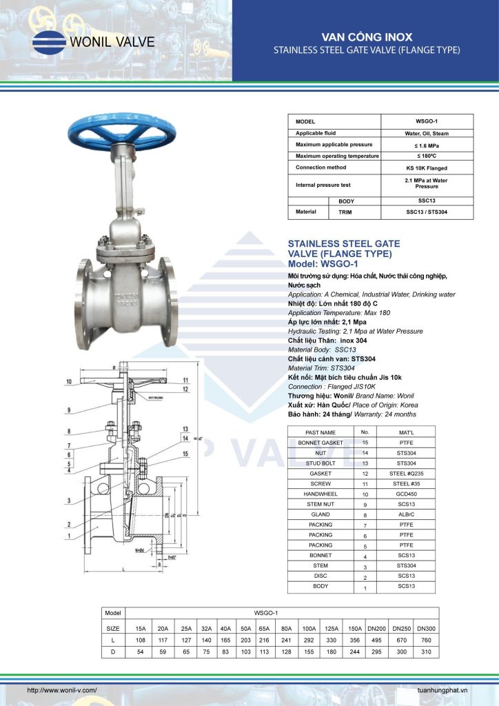 Catalog van cổng inox Wonil