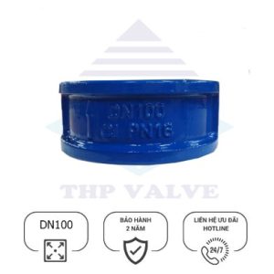 Van 1 chiều cánh bướm gang cánh inox DN100