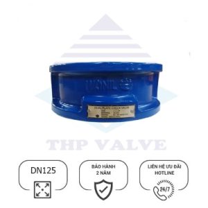 Van 1 chiều cánh bướm gang cánh inox DN125