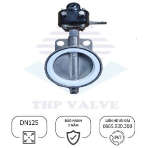 Van bướm inox 304 tay quay DN125