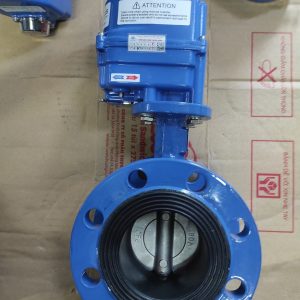 Van bướm hai mặt bích điều khiển điện Kosalus Hàn Quốc