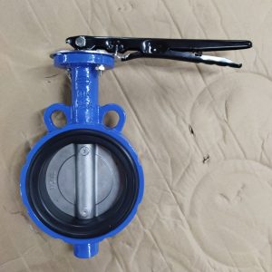 Van bướm tay gạt gang cánh inox DN125