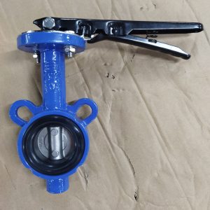 Van bướm tay gạt gang cánh inox DN50