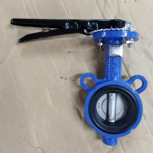 Van bướm tay gạt gang cánh inox DN65