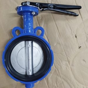 Van bướm tay gạt gang cánh inox DN150