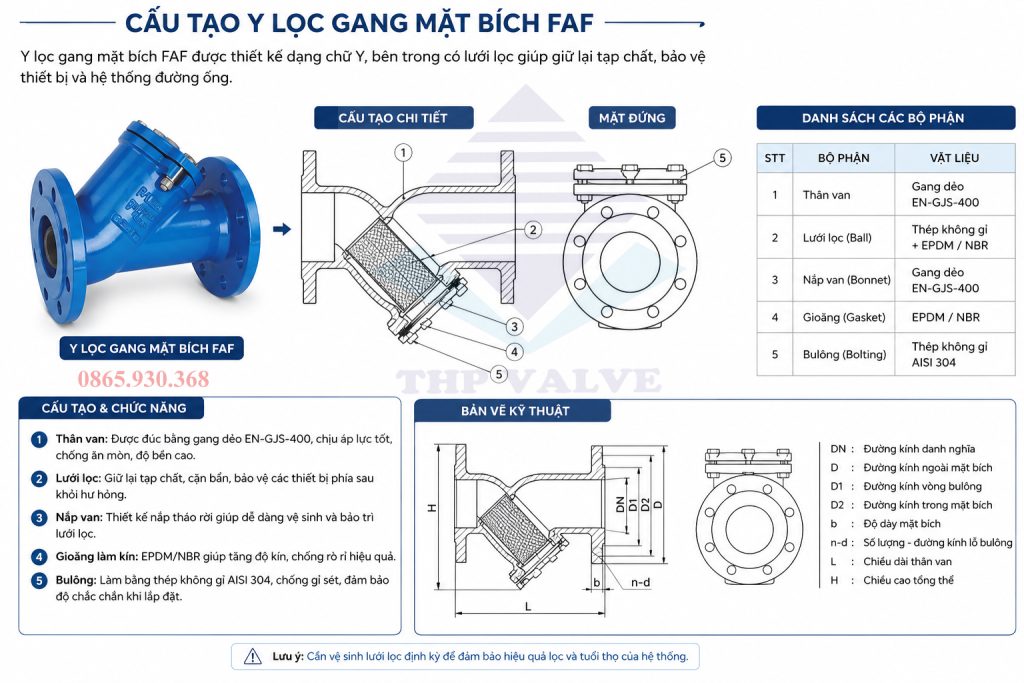 Cấu Tạo Lọc Y FAF